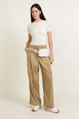 Nulu Short-Sleeve Crew Thong Bodysuit